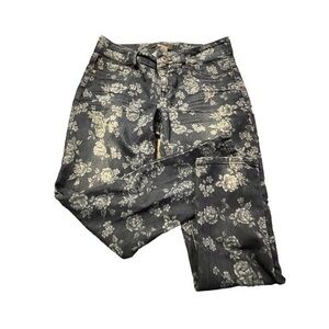 Rewash Floral Denim Blue Jeans Flowers Size 9 EUC #7612